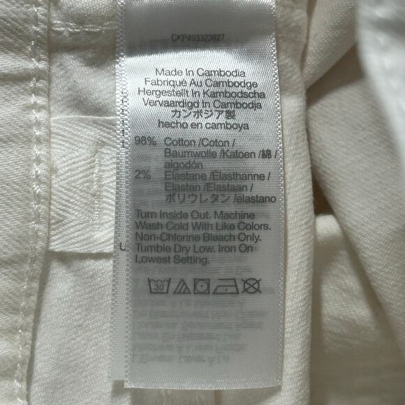 Madewell Women's The Perfect Vintage Wide Leg Crop Jean White 27 P Petite New - Picture 10 of 10